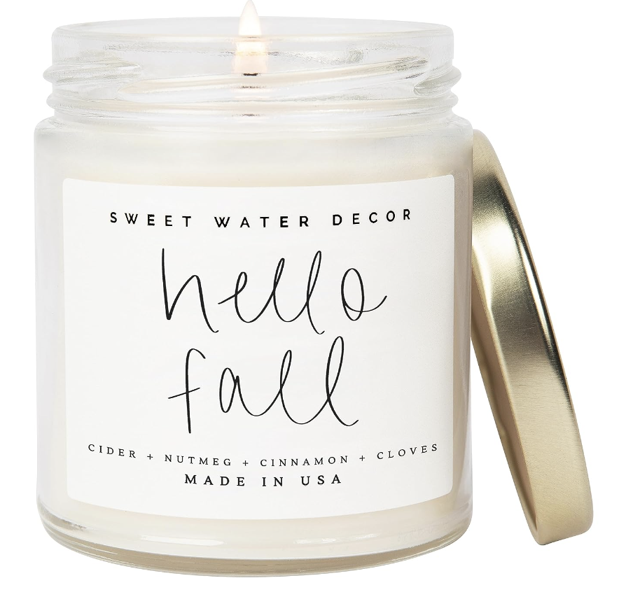 "hello fall" candle